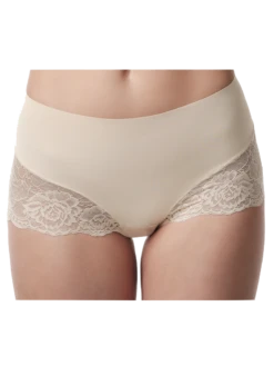 Poirier 15-925 Mid Waist Kanten Broekje Nude