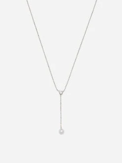 Abrazi Lovey Parel Ketting Zilver