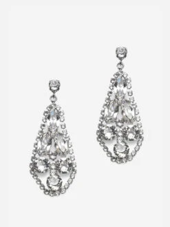 Abrazi Nicole Swarovski Oorbellen Zilver