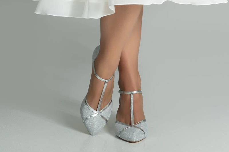 G Westerleigh Zara Zilver Bruidsschoenen - Afbeelding 4