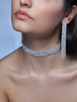 Poirier JS-010 Bruidssieraden Set Ella Zilver