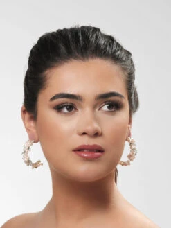 Poirier NC-1350 Oorbellen Ivoor/Zilver