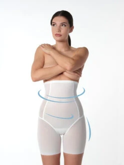 Poirier MP-50 High Waist Control Short Ivory