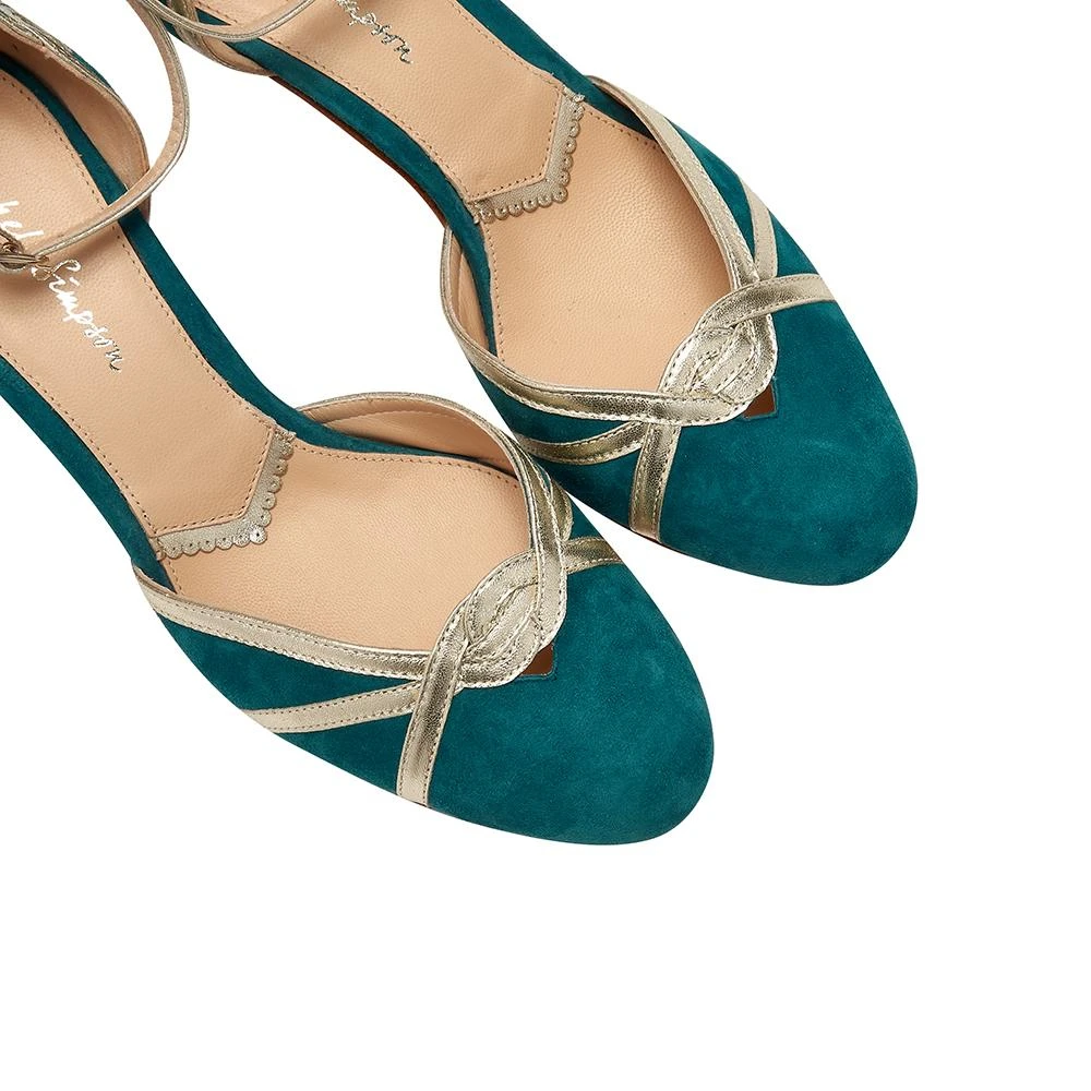 Rachel Simpson Luella Bruidsschoenen Teal - Afbeelding 3
