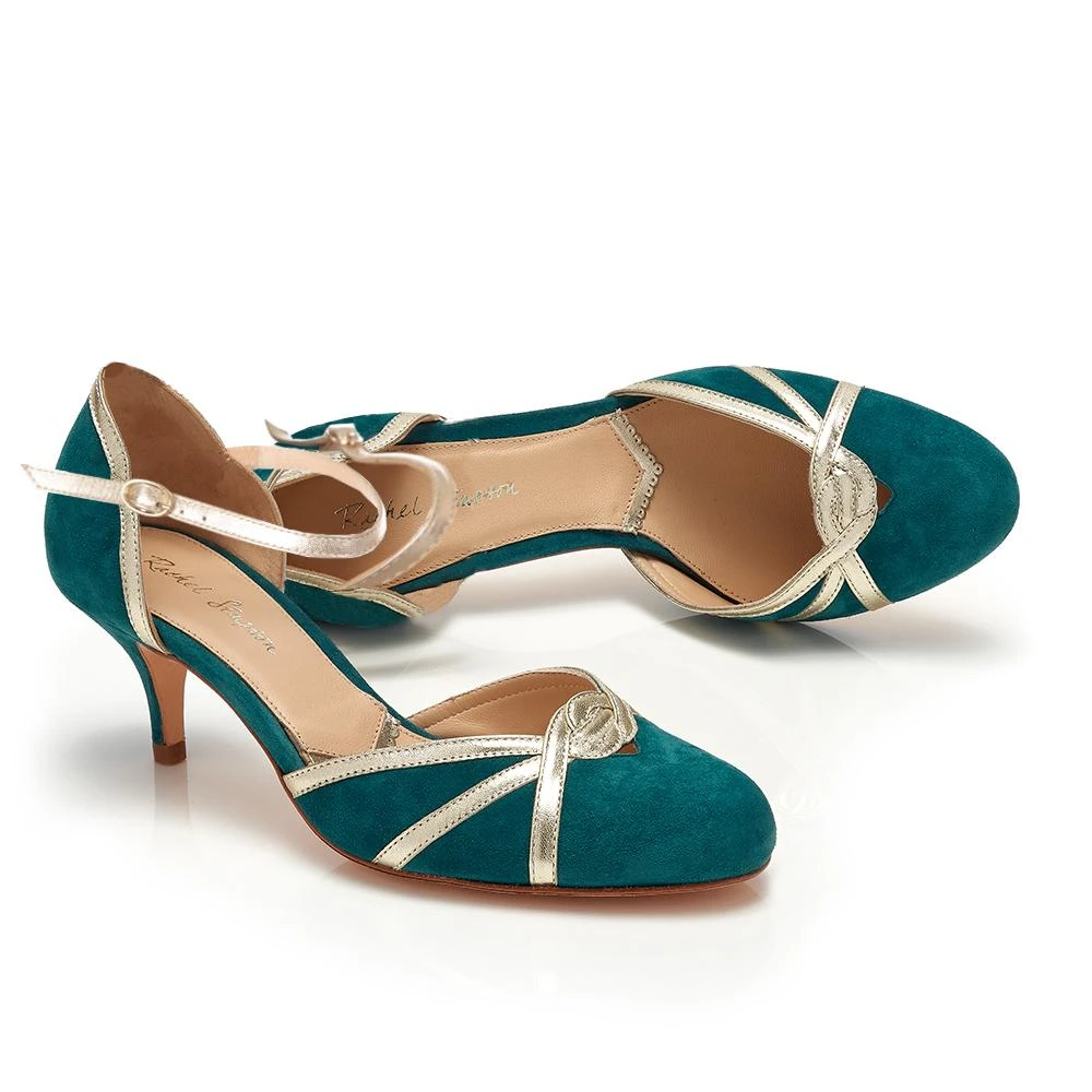Rachel Simpson Luella Bruidsschoenen Teal - Afbeelding 2