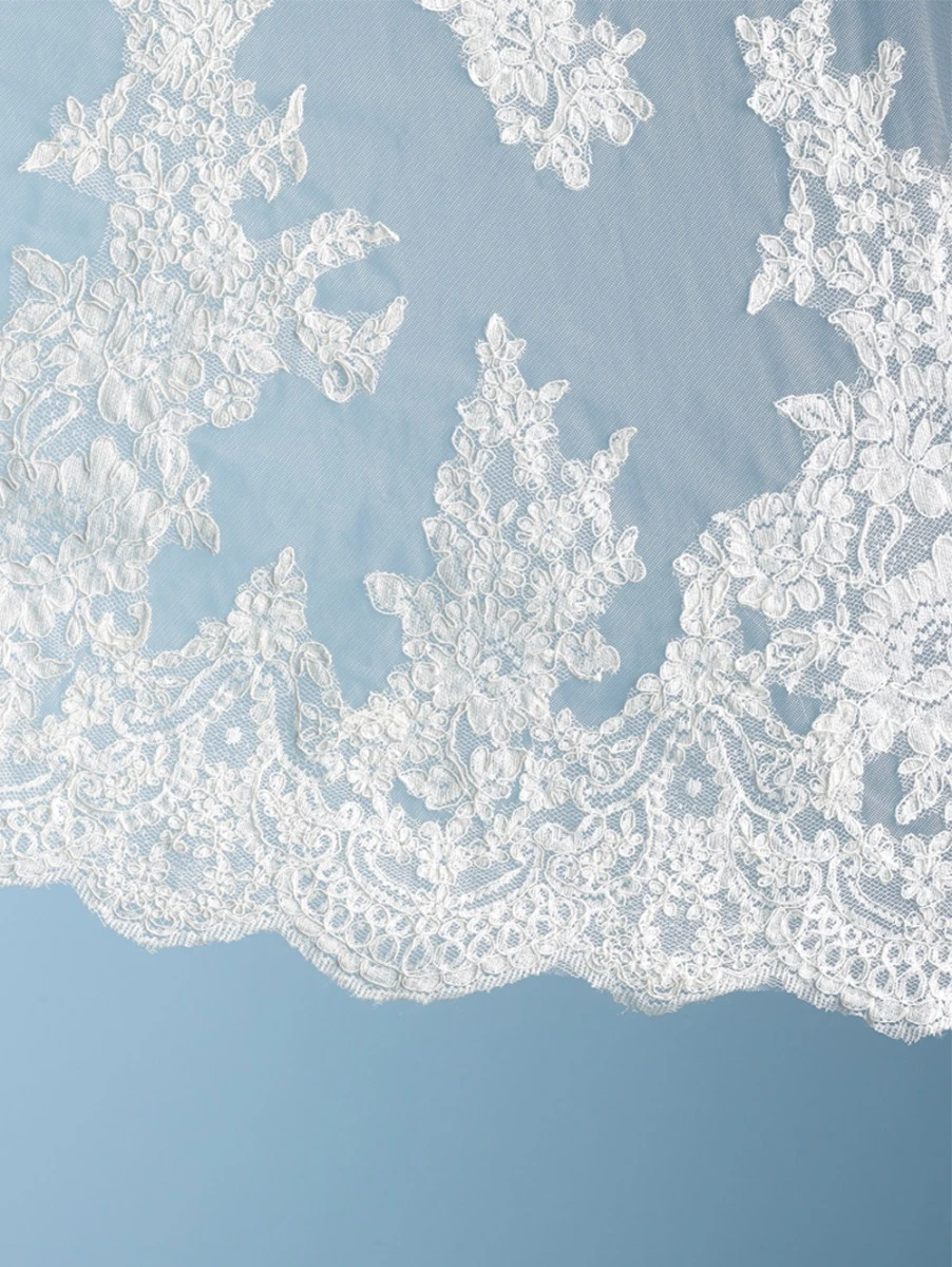 Poirier Bruidsoverrok Met Kant S301-200 - Afbeelding 3