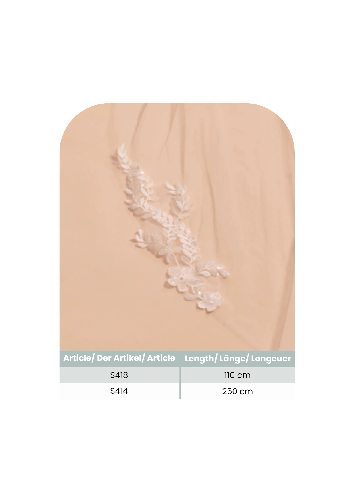 Bianco Evento S414 Sluier - Afbeelding 2