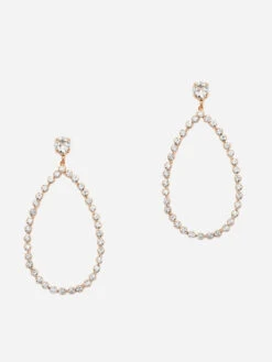 Abrazi Nina Swarovski Oorbellen Rosé