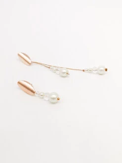 Forever & Eva O201S Korte Parel Oorbel